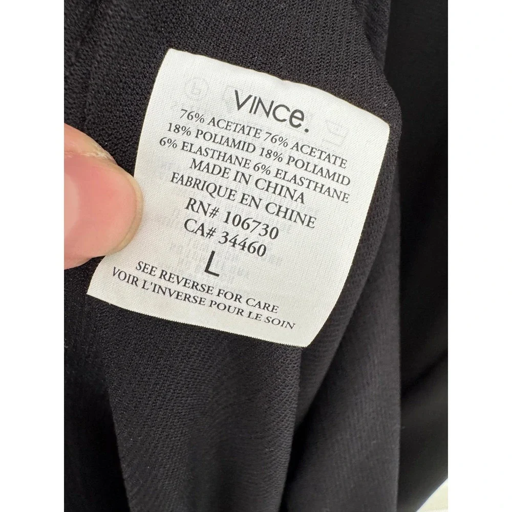 Vince Black Sleeveless Shift Dress Women's‎ Minimalist Size Large - Picture 5 of 5